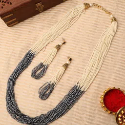 VENI 18KT Gold-Plated Pearls Beaded Jewellery Set-picture-24