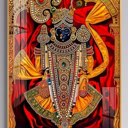 THE NEXT DECOR Red Glass Religious Wall Paintings-picture-27