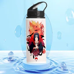 printingzone Naruto Sipper Water Bottle Anime Printed Bottle For kids Boys Girl (BS-60) 600 ml Water Bottle image 2