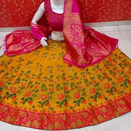 groufit Self Design Semi Stitched Lehenga Choli-picture-16