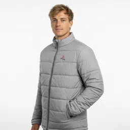 fedappario Men Solid Casual Jacket image 2