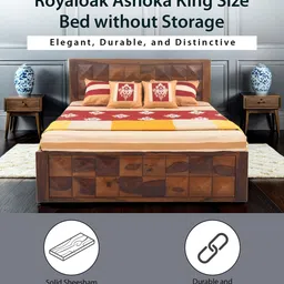 royaloak Ashoka King Size Bed In Brown color image 4