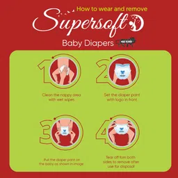 cpl supersoft Baby Diaper Pant| Up to 12 Hours Absorption| New Born (88 Pieces) - New Born image 5