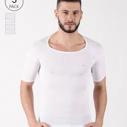 Pack of 3 Dollar Lehar Combed Cotton Men's White Vest Men Vest-picture-37