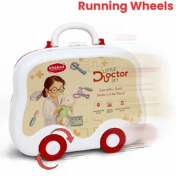 aditi toys 15 Piece Little Doctor Premium Playset with Foldable Suitcase for kids image 1