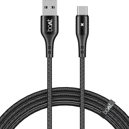 boAt USB Type C Cable 3 A 1.5 m 600 Stress Resistant,Auto Disconnecting with LED Indicator, 3A-picture-42