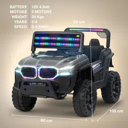 baybee Alfton Battery Car/Jeep for Kids Electric Ride on Baby Car Toy for 2 to 6 Years Jeep Battery Operated Ride On image 5