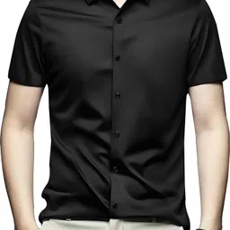 filohevis Men Regular Fit Solid Spread Collar Formal Shirt-picture-18