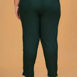 DIGITAL SHOPEE Women Pleated Regular Fit Plus Size Trousers image 4
