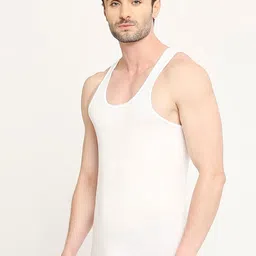 CAVENDERS Men Pack Of 5 Pure Cotton Undershirt Vests White Premium quality Dno-v325st image 2