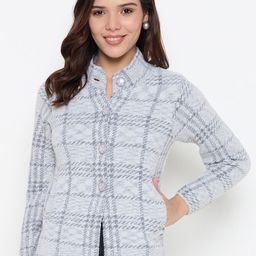 Duke Women Checked Cardigan-picture-40
