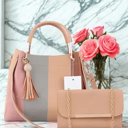 LIKE STYLE PU Structured Shoulder Bag image 1