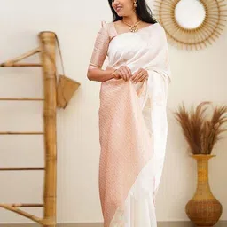 AMRUTKALA SAREES Woven Design Zari Banarasi Saree-image-99