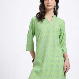 Anouk Rustic Ethnic Motifs Printed Kurta-image-90