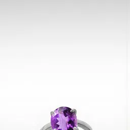 Sidharth Gems Silver Plated 11.25 Ratti 10.00 KT Amethyst Ring-picture-57