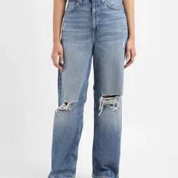 levi's Women's Blue Loose Fit High Rise Jeans image 2