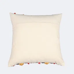 Indihomecraft White Thread Textured Square Cushion Cover image 3