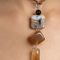 Look and Adorn German Silver Handcrafted Necklace image 3