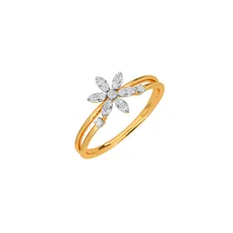 KISNA DIAMOND AND GOLD JEWELLERY Women 18KT Diamond Ring - 1.5g image 3