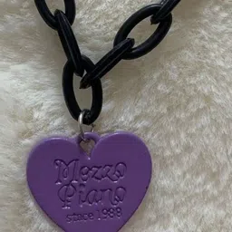 Estailo fashion Heart Shaped Statement Necklace image 3