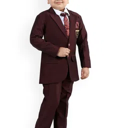 Sangria Boys Single-Breasted Party Suit image 3