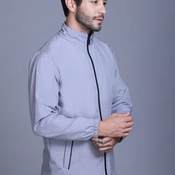 TFA THE FASHION ADDICTION Mock Collar Water Resistant Dry Fit Gym Sporty Jacket image 5