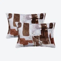 Monte Carlo Brown & White 350 TC Double King Bedsheet Set-2.50 m x 2.75 m 495 GSM image 4