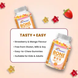 Dr. MOREPEN BONE SUPPORT GUMMIES WITH CALCIUM + VITAMIN D for MUSCLE FUNCTIONS, CALCIUM ABSORPTION, BONES & TEETH - 60 GUMMIES image 4