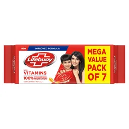 Lifebuoy Set Of 7 Germ Expert Total Plus Soap - 125g Each image 2