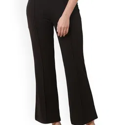 SRISARAS Women Cotton Regular Fit Mid-Rise Trousers-image-23