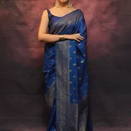 BerMondsey Woven Design Zari Banarasi Saree-picture-13