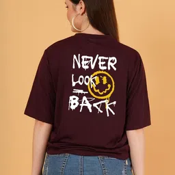 LECOWAR Women Pack of 2 Regular Fit Drop-Shoulder Sleeves T-shirt image 5