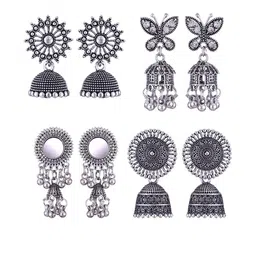 Sangria Alloy Silver-Plated Earrings-picture-41