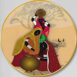 SAF Multicoloured MDF Other Wall Paintings image 3