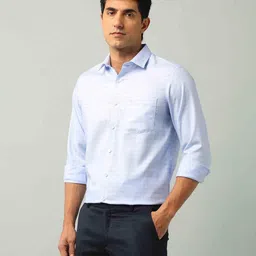 Arrow Men Classic Fit Spread Collar Checked Cotton Formal Shirt image 3