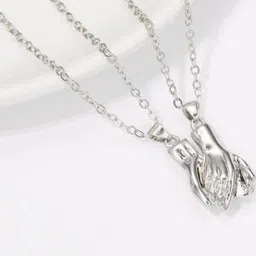 JAGSUN 2 Pieces Keep Your Memories Close Alloy Pendant image 3