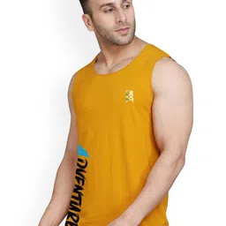 SLOWLORIS Pack Of 2 Printed Round Neck Cotton Gym Vests image 5