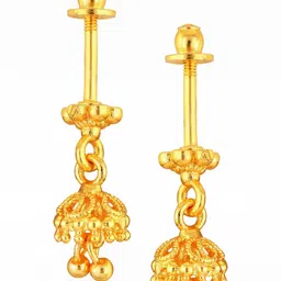 VIVASTRI Women Gold-Plated Alloy Earrings image 2