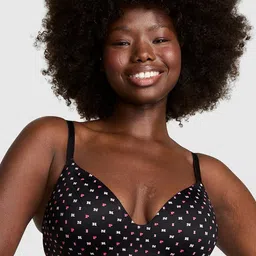 Victoria's Secret Women Typography Printed Medium Coverage Lightly Padded Everday Bra-picture-16