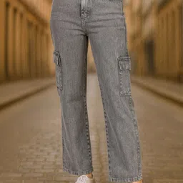 KASHIAN Women Comfort Boyfriend Fit High-Rise Light Fade Stretchable Jeans-picture-25