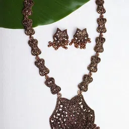 Jolly Faces Artificial Beaded Necklace & Earrings image 3