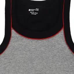 Bodycare Kids Boys Pack Of 2 Soft Breathable Cotton Rib Vests KGA2014GRRD-80 image 4