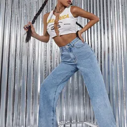 M MODDY Women Comfort High-Rise Light Fade Jeans-picture-21