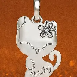 925 SILLER 925 Sterling Silver Rhodium-Plated Animal Shaped Pendants-picture-42