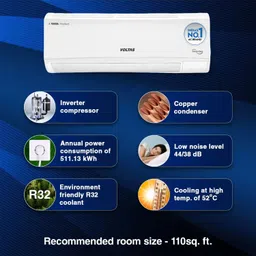 voltas 2024 Model 1 Ton 5 Star Split Inverter AC - White image 4