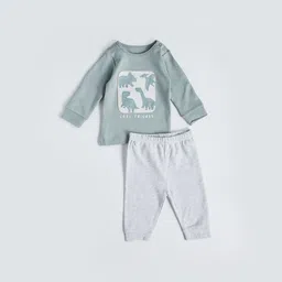 Juniors by Babyshop Boys Printed T-shirt with Pyjamas image 5