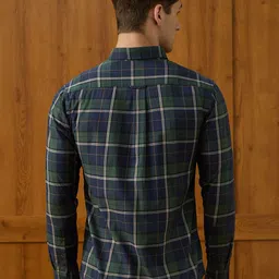 U.S. Polo Assn. Men Tailored Fit Tartan Checked Button-Down Collar Casual Shirt image 4