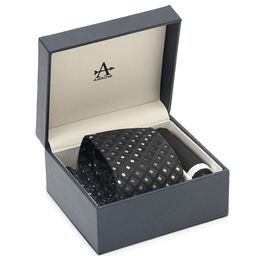 Arrow Men's Geometric Pattern Tie And Pocket Square Gift Set-picture-33