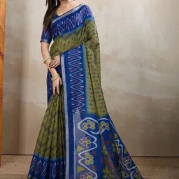 Moda Rapido Ethnic Motifs Zari Handloom Pochampally Saree-picture-13