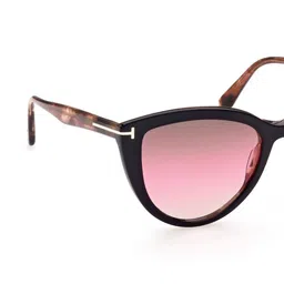 Tom Ford Women Brown Lens & Black Cateye Sunglasses with-image-37